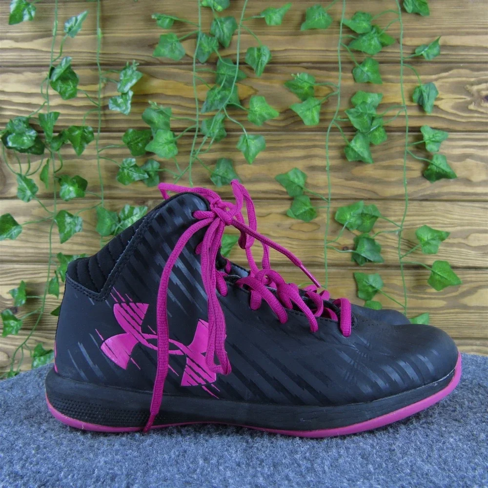 Under Armour Sneaker Jet Basketball Boys Y 6 Athletic‎ Black Synthetic Lace Up